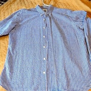 Men's Blue Checkered Shirt